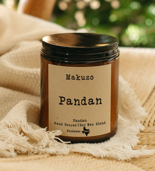 Pandan Wood Wick Candle, Filipino Dessert Candle, Asian Candle